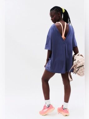 Free People Hot Shot Tee Romper - Size Medium - NWT - Oversized Athleisure